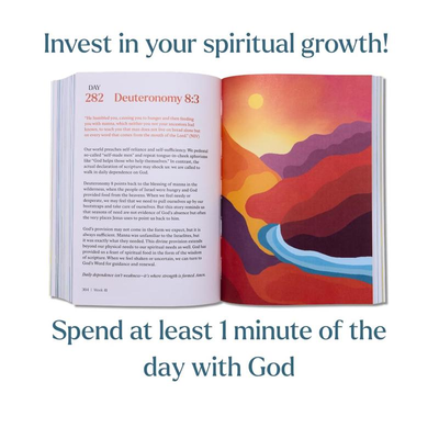 Alabaster A Beautiful Year with Jesus: The 365 Day Bible Devotional - One Minute with God for men and women, Portable Daily Book, Perfect Gift for Holidays Birthdays, Self Improvement Journal, Daily Reflections and Bible Study in a Year. Connect God