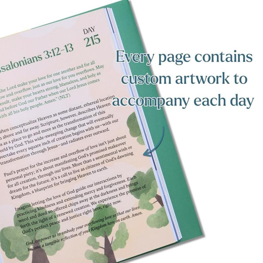 Alabaster A Beautiful Year with Jesus: The 365 Day Bible Devotional - One Minute with God for men and women, Portable Daily Book, Perfect Gift for Holidays Birthdays, Self Improvement Journal, Daily Reflections and Bible Study in a Year. Connect God