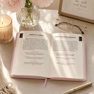 A Moment With The Lord for Women, 365-Day Women’s Study Bible, Full Color Embossed Faux Leather Hardcover, Daily Devotional Prayer Journal, Bible Study Book, Christian Gift for Her, Inspirational Bible Verse