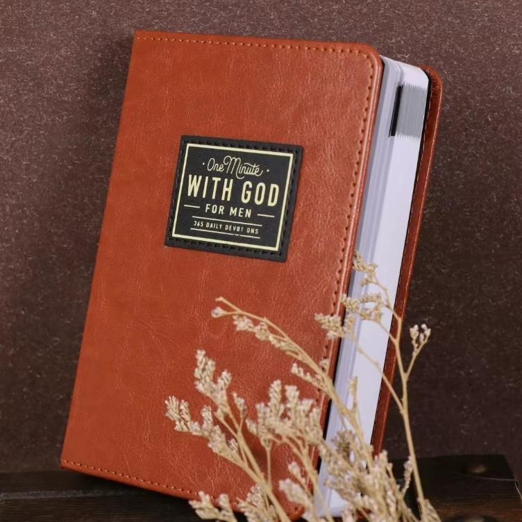 One Minute With God for Men angled product photo