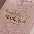 One Minute with God for Women: 365 Daily Devotionals Bible Record Book, Pink Hardcover, Exquisite Embossed Floral Design, Golden Foil Title, Log Book Spiritual Inspiration - Prayer Gift for Mom